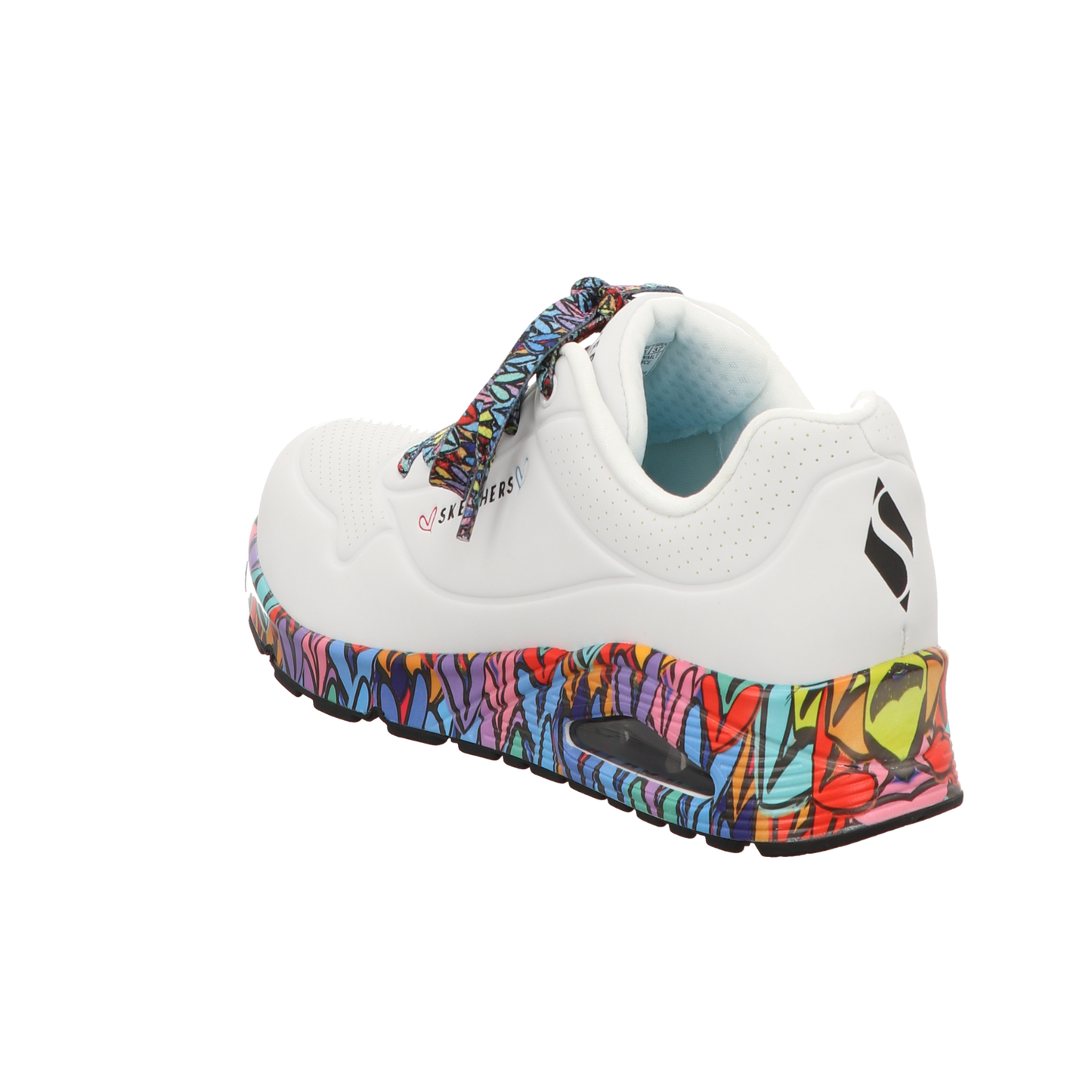 Skechers Damen Schnürschuh Uno in weiss