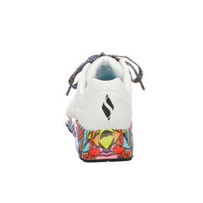 Skechers Damen Schnürschuh Uno in weiss