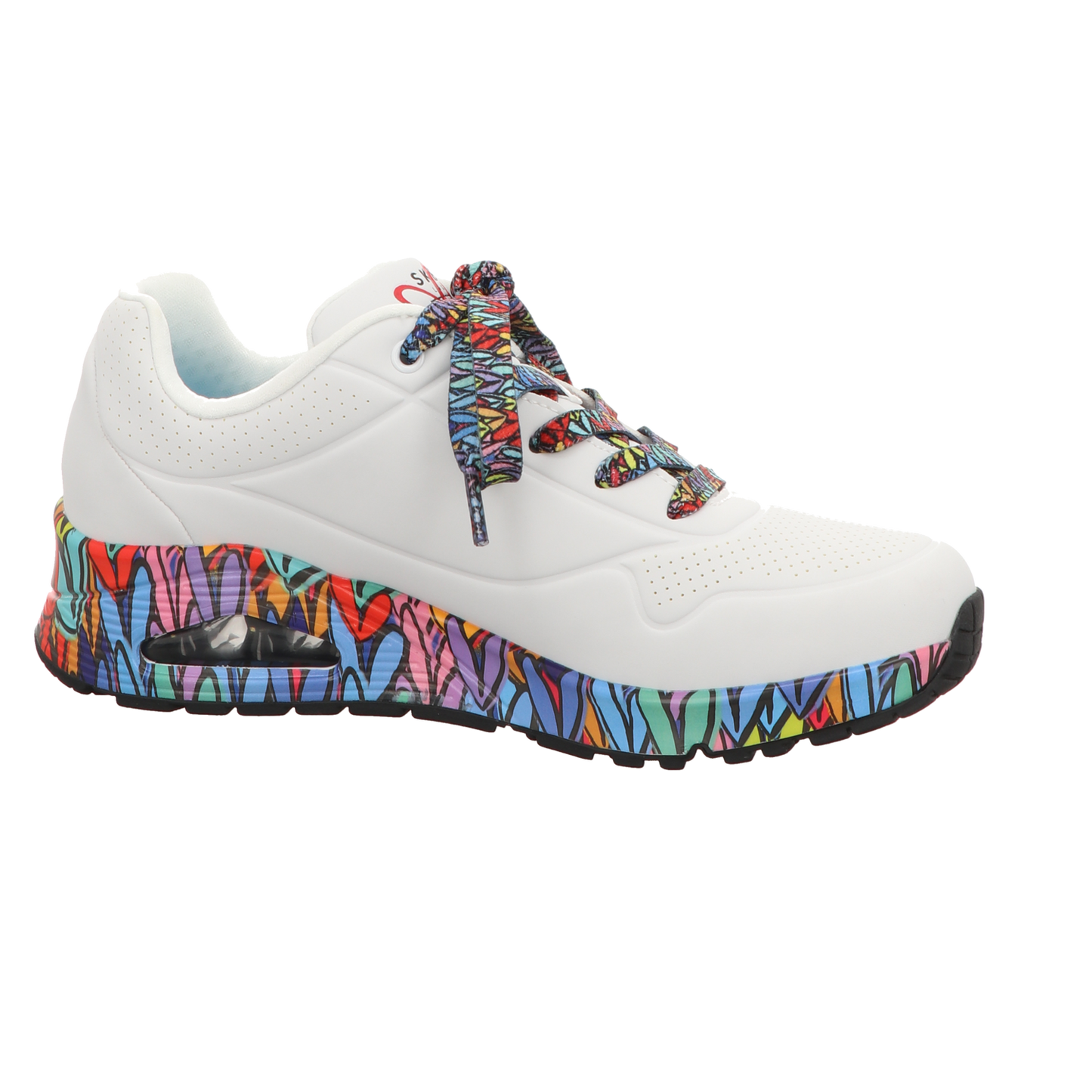 Skechers Damen Schnürschuh Uno in weiss