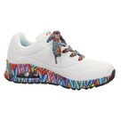Skechers Damen Schnürschuh Uno in weiss