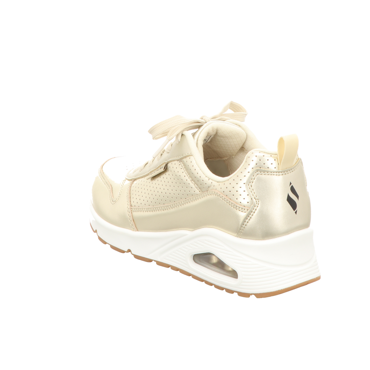 Skechers Damen Schnürschuh Uno Metallixs in gold