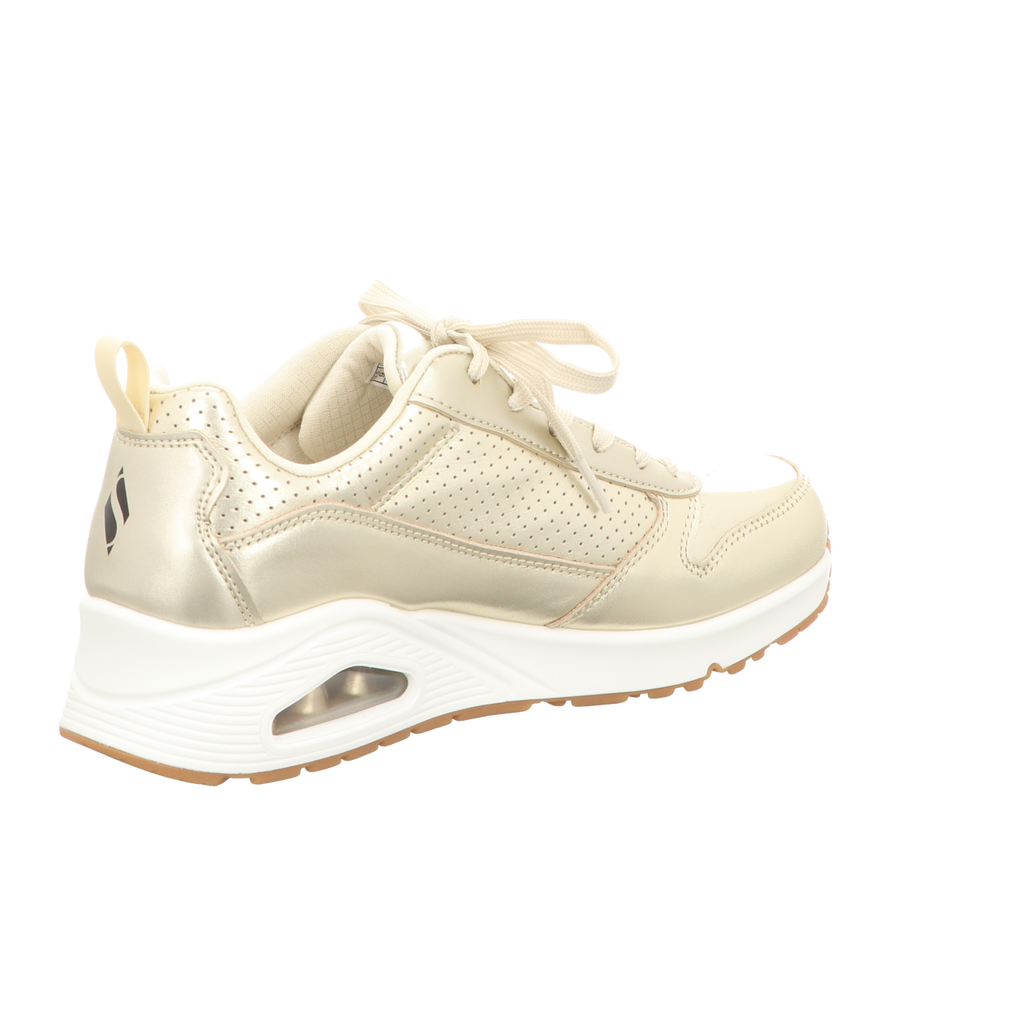 Skechers Damen Schnürschuh Uno Metallixs in gold
