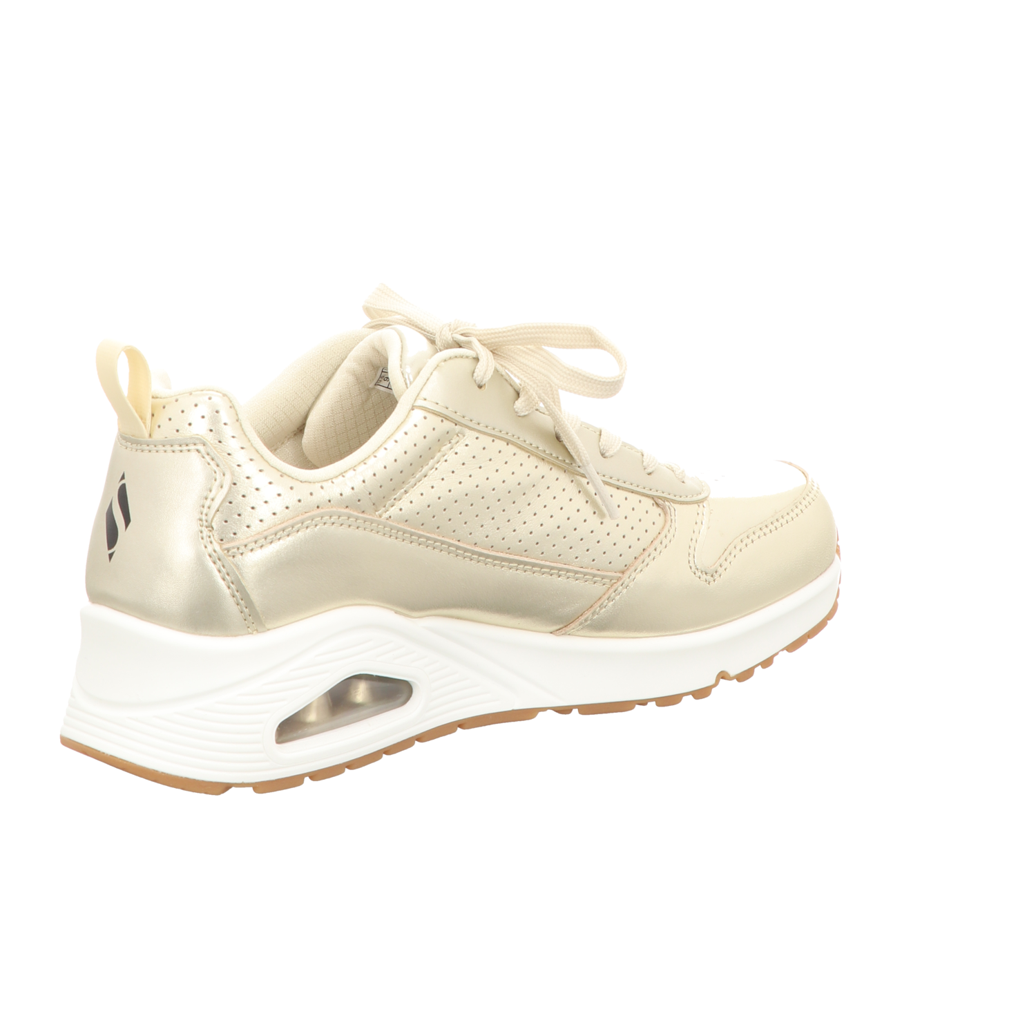 Skechers Damen Schnürschuh Uno Metallixs in gold