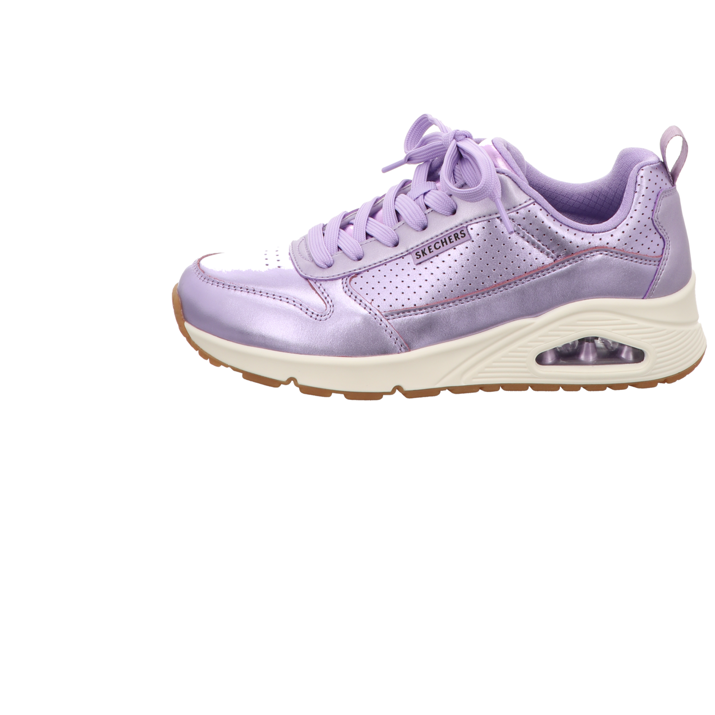 Skechers Damen Schnürschuh Uno Metallixs in lila