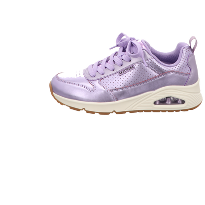 Skechers Damen Schnürschuh Uno Metallixs in lila