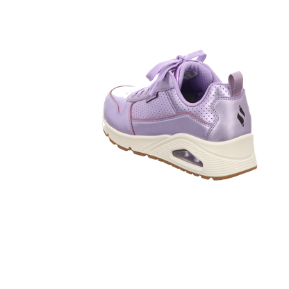 Skechers Damen Schnürschuh Uno Metallixs in lila