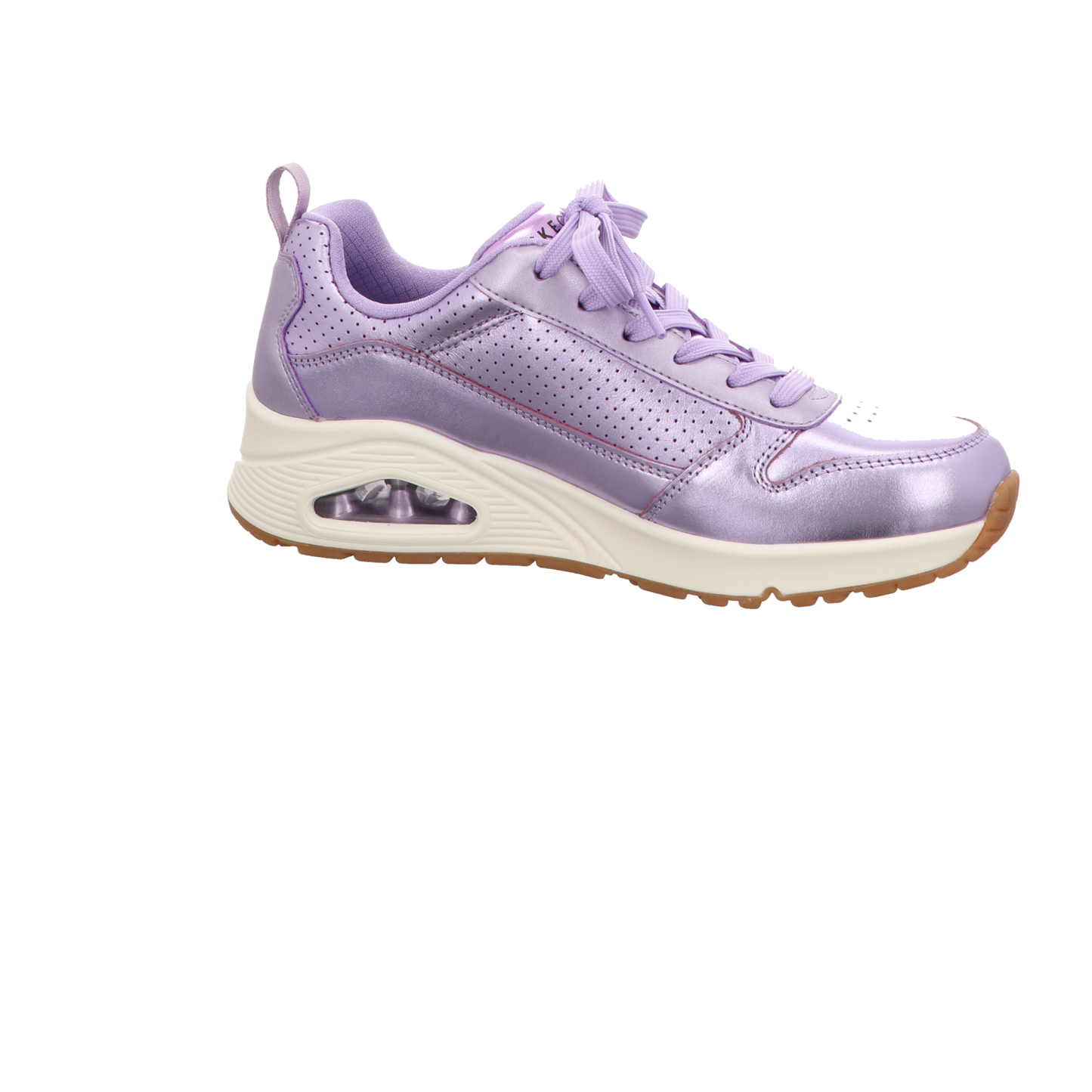 Skechers Damen Schnürschuh Uno Metallixs in lila