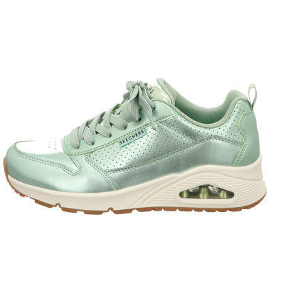 Skechers Damen Schnürschuh Uno Metallixs in gruen
