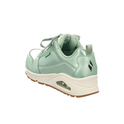 Skechers Damen Schnürschuh Uno Metallixs in gruen