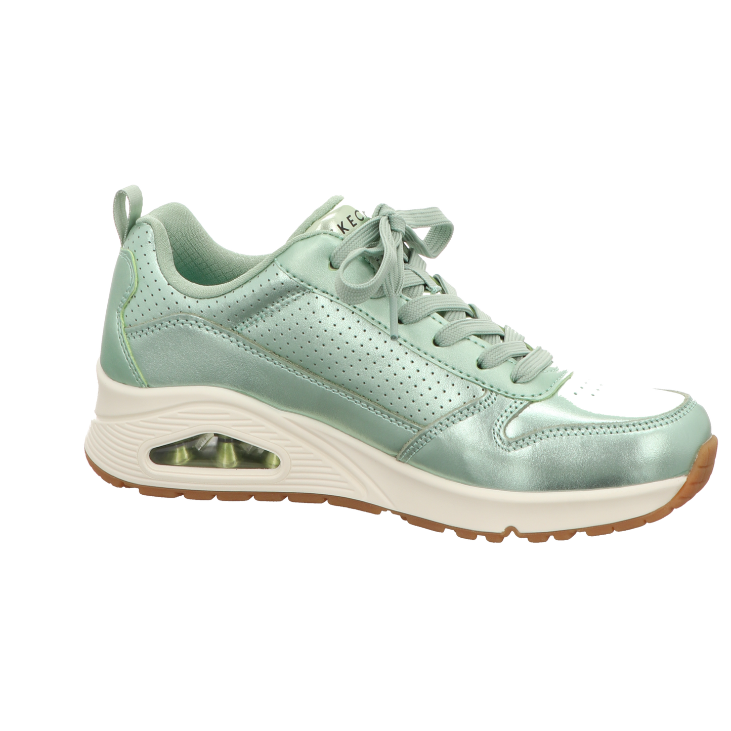 Skechers Damen Schnürschuh Uno Metallixs in gruen