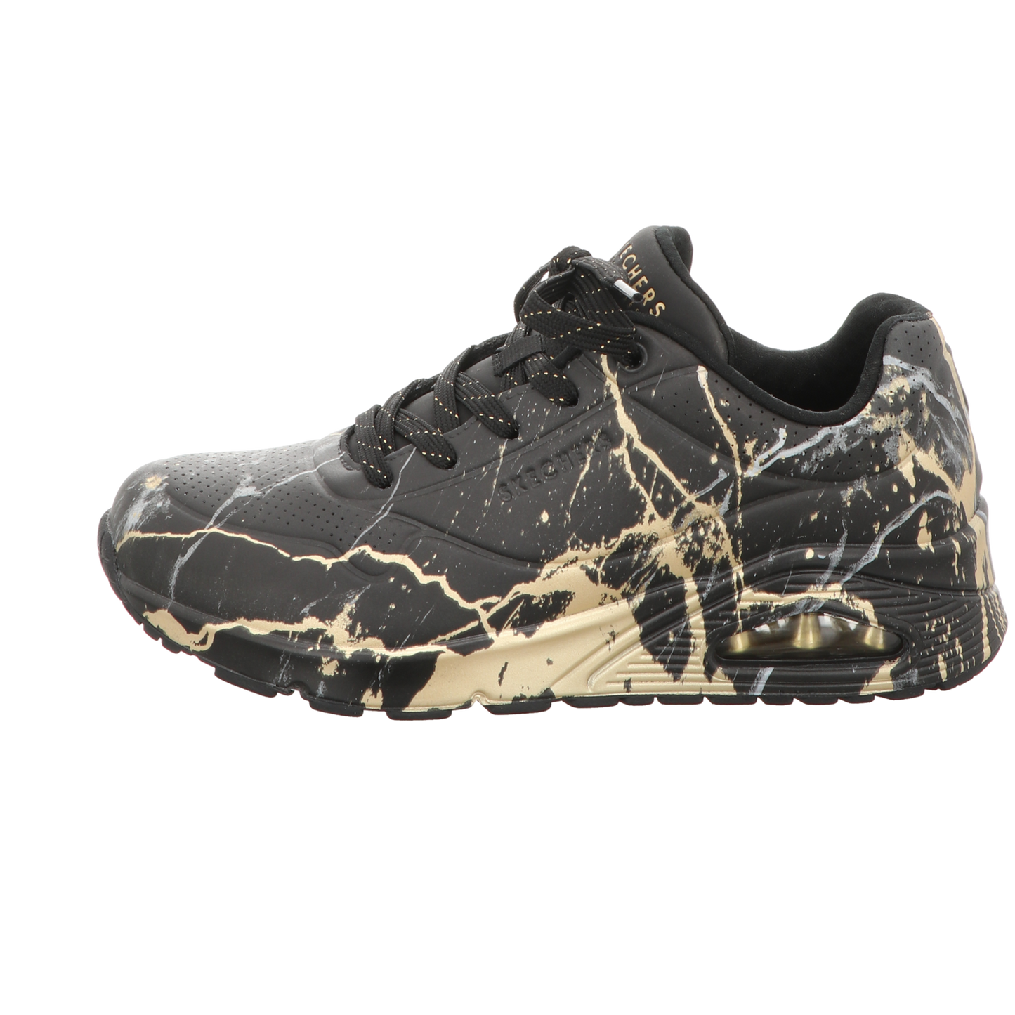 Skechers Damen Schnürschuh Uno Marbel Marvel in schwarz