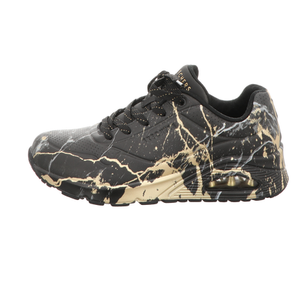 Skechers Damen Schnürschuh Uno Marbel Marvel in schwarz