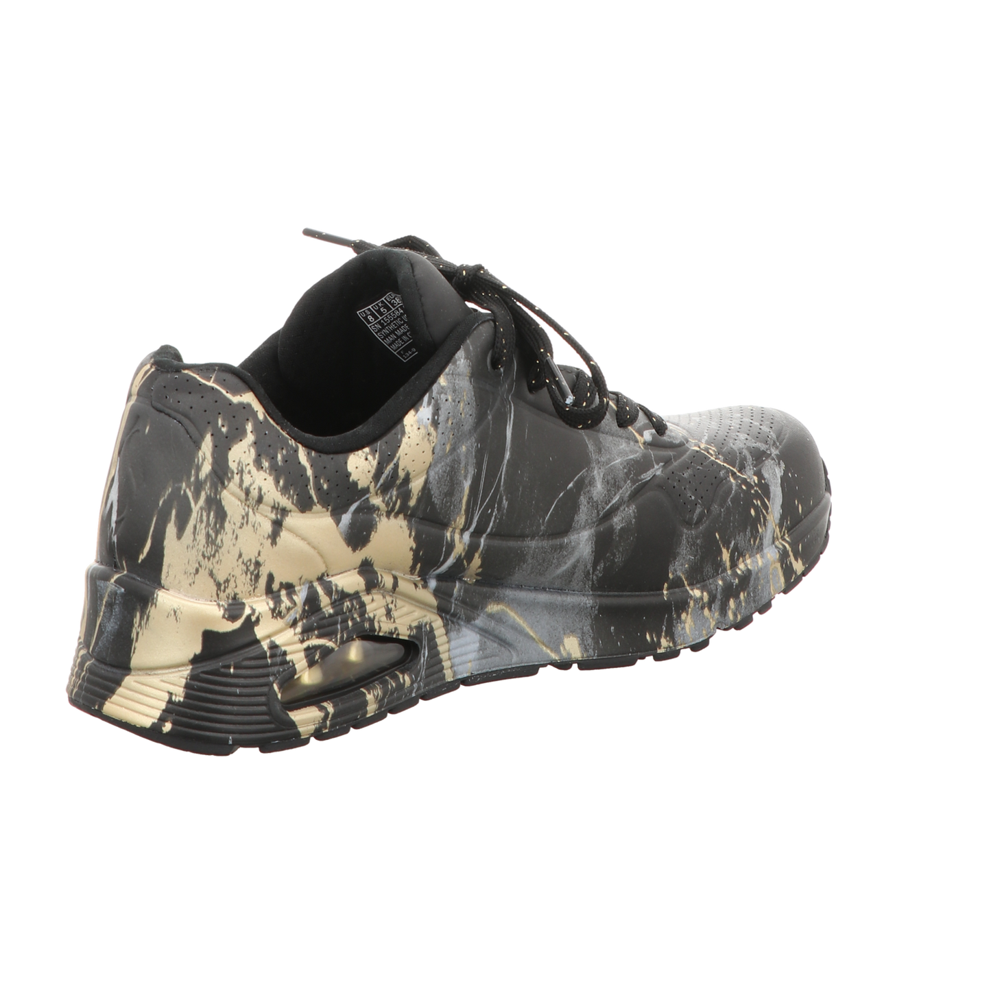 Skechers Damen Schnürschuh Uno Marbel Marvel in schwarz