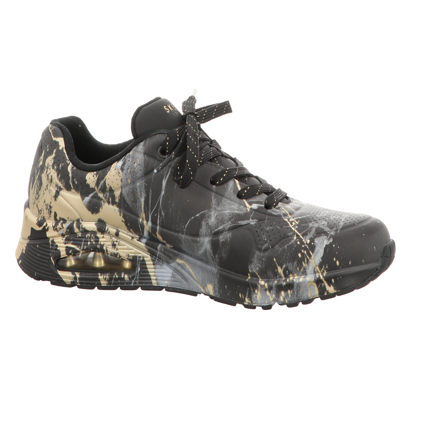 Skechers Damen Schnürschuh Uno Marbel Marvel in schwarz