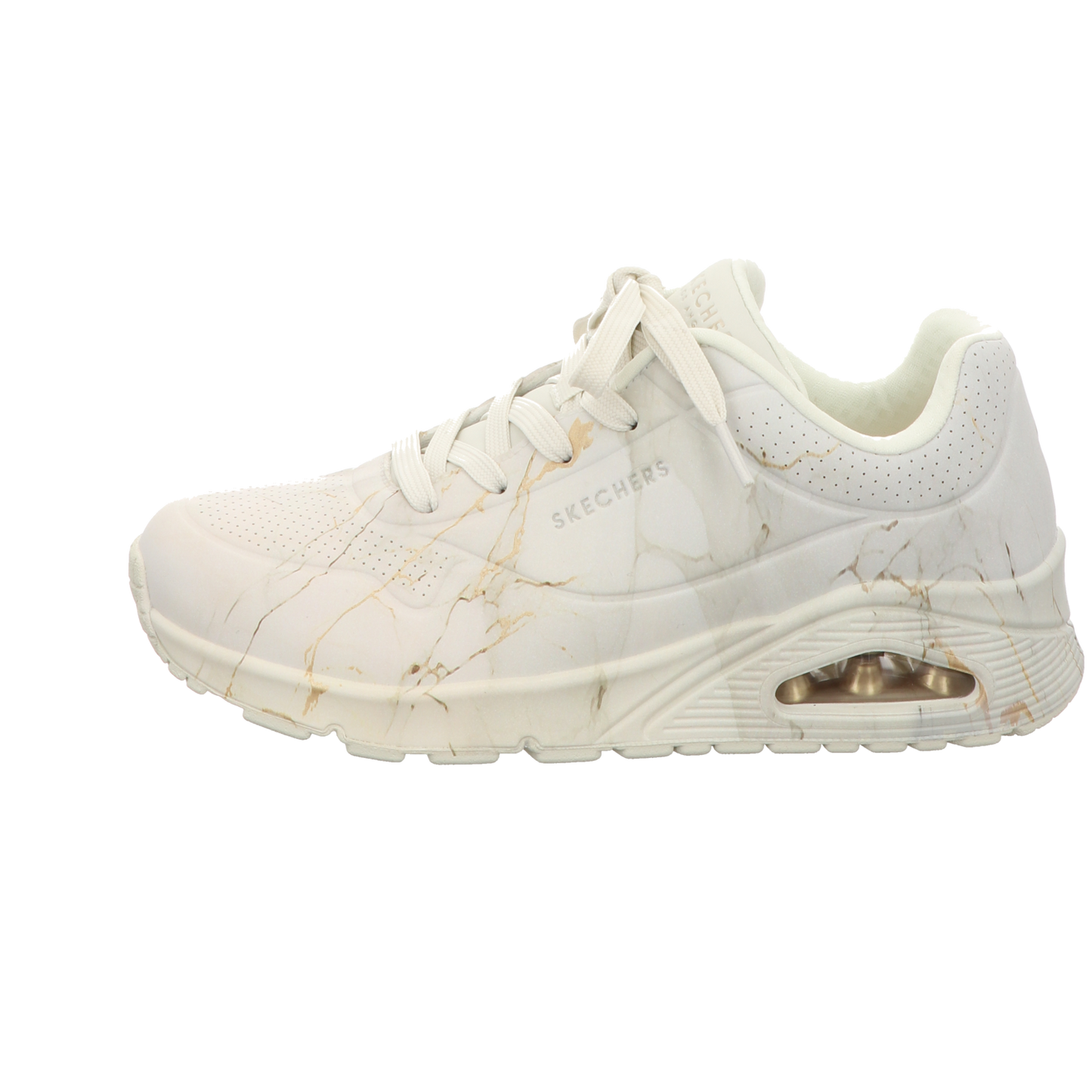 Skechers Damen Schnürschuh Uno Marbel Marvel in weiss