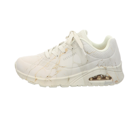 Skechers Damen Schnürschuh Uno Marbel Marvel in weiss