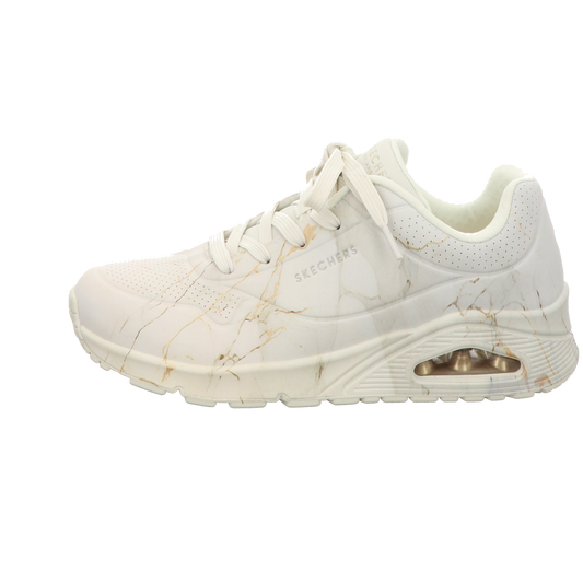 Skechers Damen Schnürschuh Uno Marbel Marvel in weiss