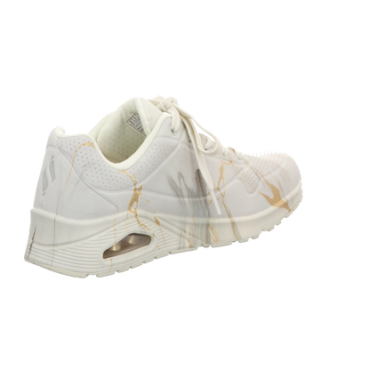 Skechers Damen Schnürschuh Uno Marbel Marvel in weiss