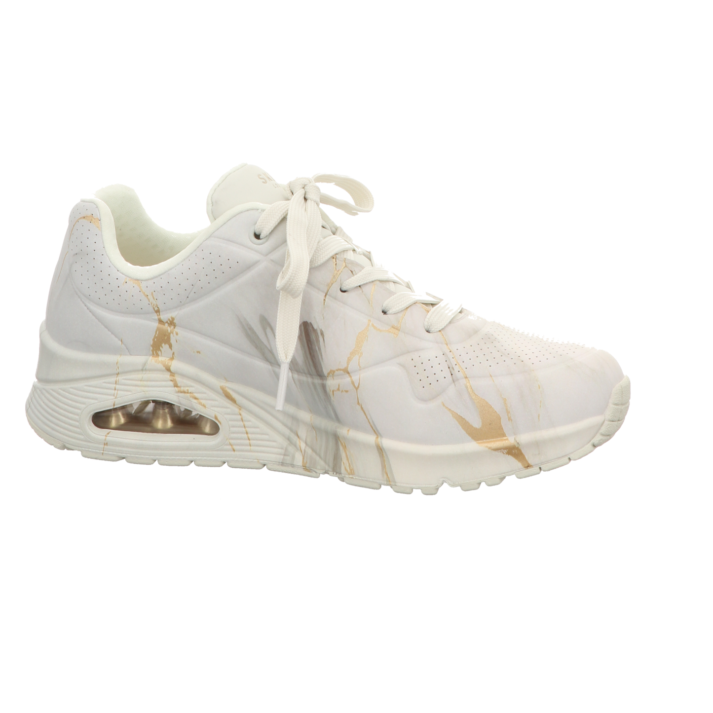 Skechers Damen Schnürschuh Uno Marbel Marvel in weiss