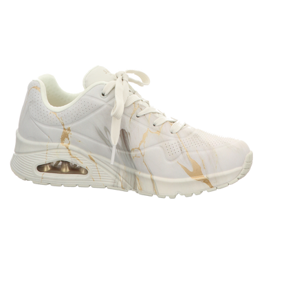 Skechers Damen Schnürschuh Uno Marbel Marvel in weiss