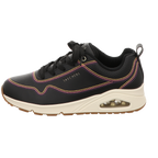 Skechers Damen Schnürschuh Uno Luxurious Stitches in schwarz