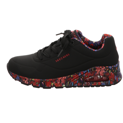 Skechers Damen Schnürschuh Uno Magestic Garden in schwarz