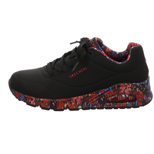 Skechers Damen Schnürschuh Uno Magestic Garden in schwarz