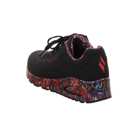 Skechers Damen Schnürschuh Uno Magestic Garden in schwarz