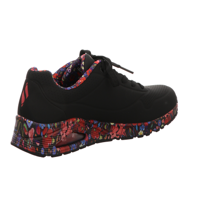 Skechers Damen Schnürschuh Uno Magestic Garden in schwarz