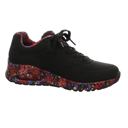 Skechers Damen Schnürschuh Uno Magestic Garden in schwarz