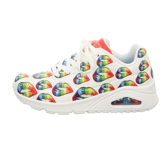 Skechers Damen Schnürschuh Uno Prism Kisses in weiss