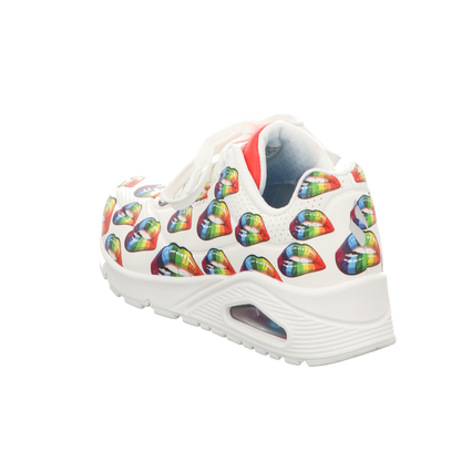 Skechers Damen Schnürschuh Uno Prism Kisses in weiss