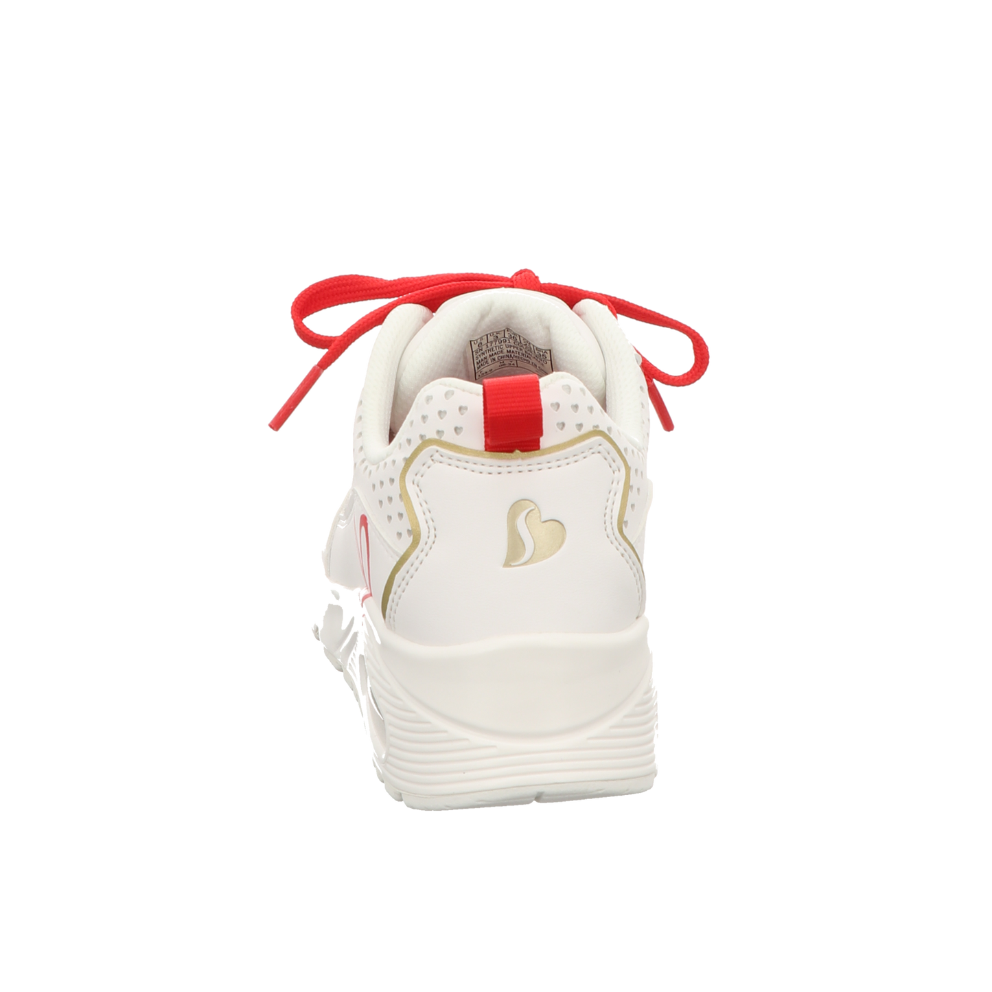 Skechers Damen Schnürschuh Uno Goldcrown in weiss