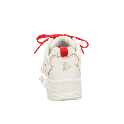 Skechers Damen Schnürschuh Uno Goldcrown in weiss