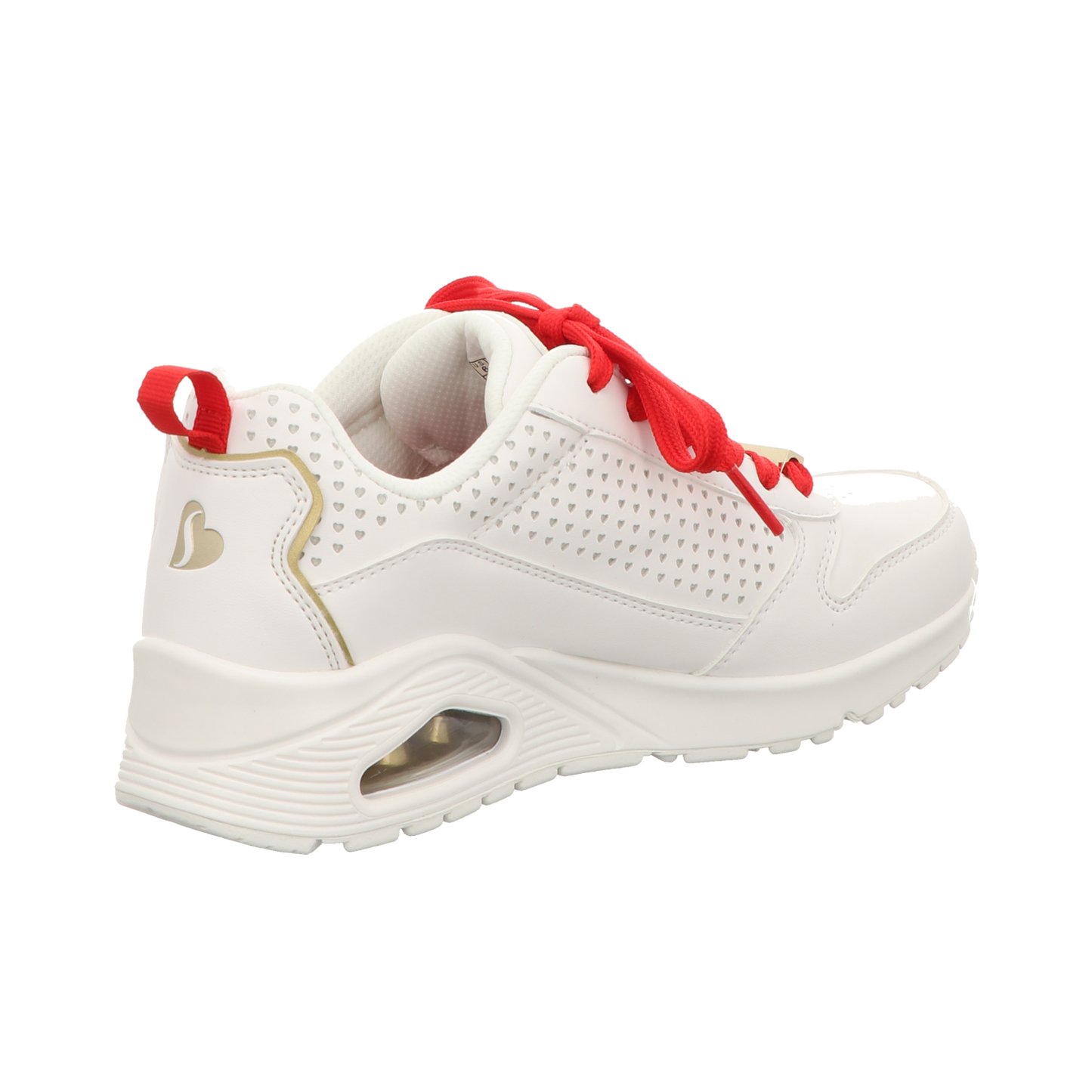 Skechers Damen Schnürschuh Uno Goldcrown in weiss