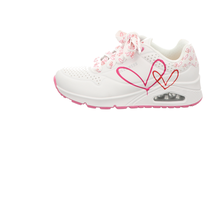 Skechers Damen Schnürschuh Uno in weiss