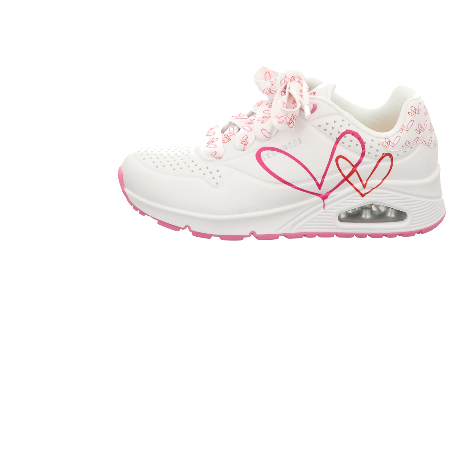 Skechers Damen Schnürschuh Uno in weiss