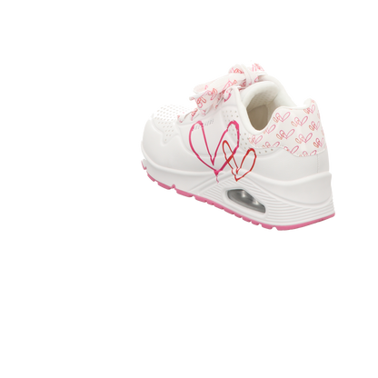 Skechers Damen Schnürschuh Uno in weiss