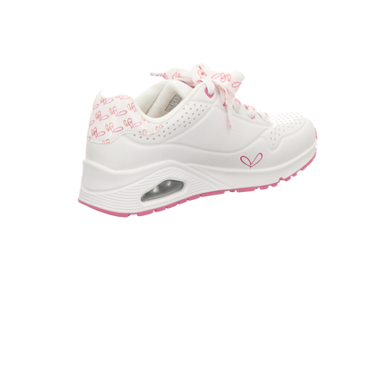 Skechers Damen Schnürschuh Uno in weiss