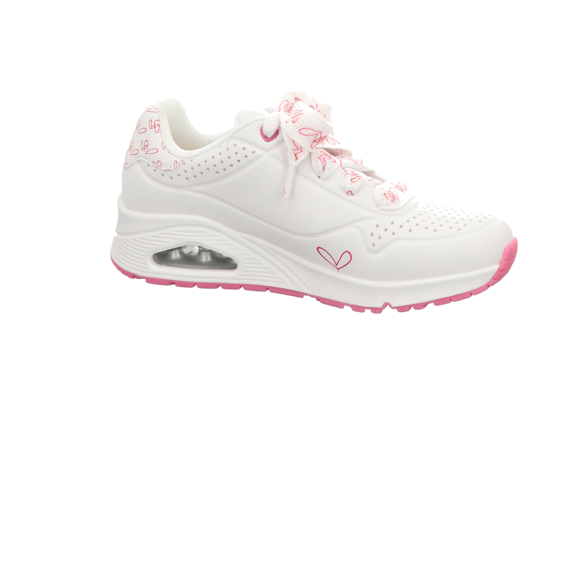 Skechers Damen Schnürschuh Uno in weiss