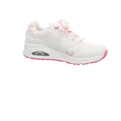 Skechers Damen Schnürschuh Uno in weiss