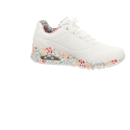 Skechers Damen Schnürschuh Uno Magestic Garden in weiss