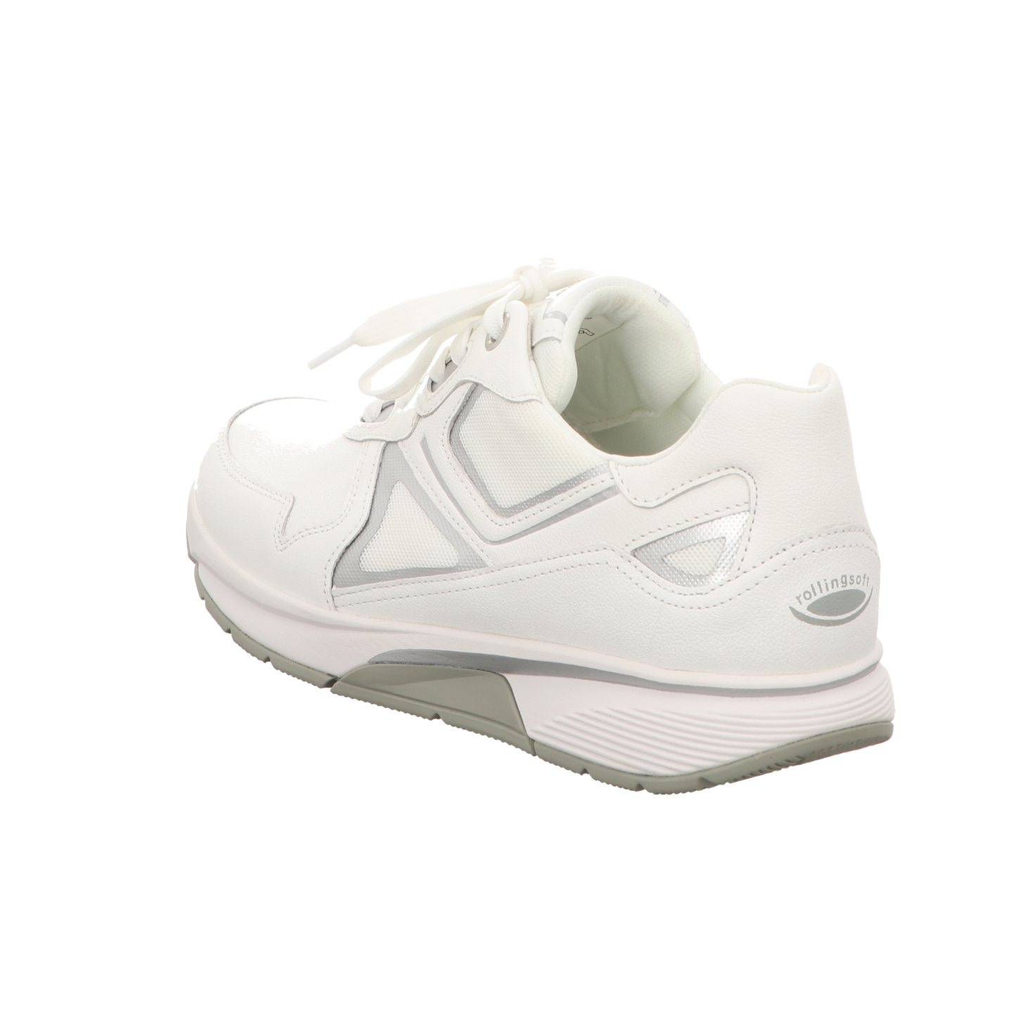 Gabor Damen Schnürschuh bequem Rolling Soft in weiss