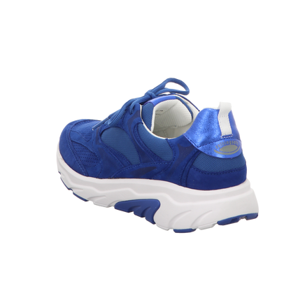 Gabor Damen Schnürschuh bequem Rolling Soft in blau