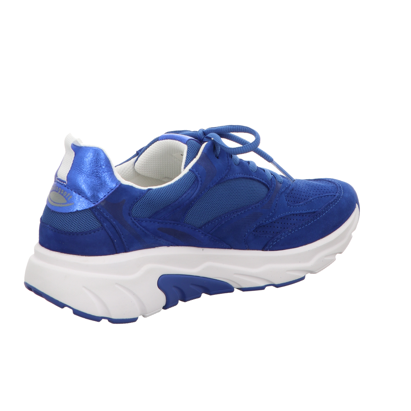 Gabor Damen Schnürschuh bequem Rolling Soft in blau