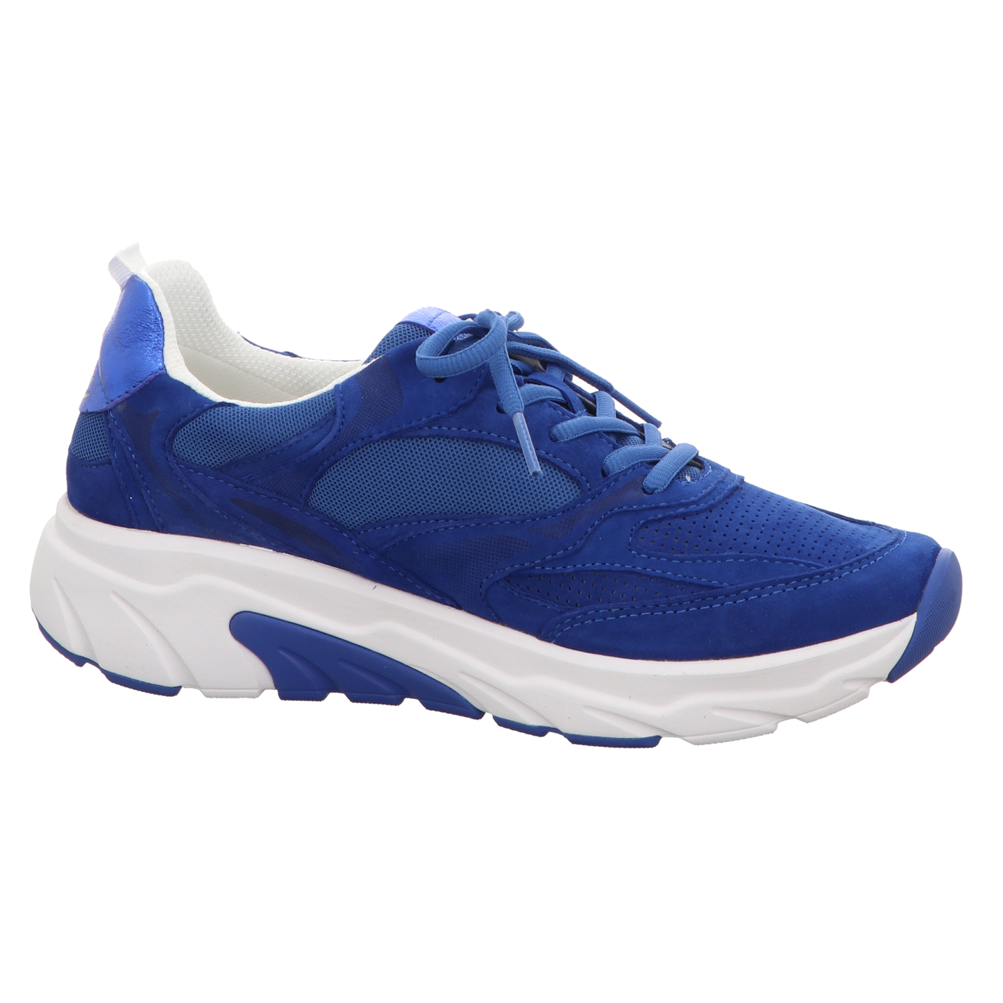 Gabor Damen Schnürschuh bequem Rolling Soft in blau