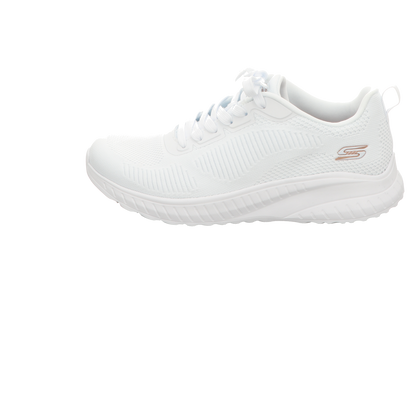 Skechers Damen Schnürschuh Bobs in weiss