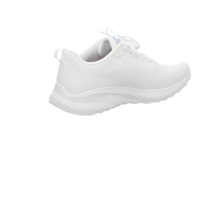 Skechers Damen Schnürschuh Bobs in weiss