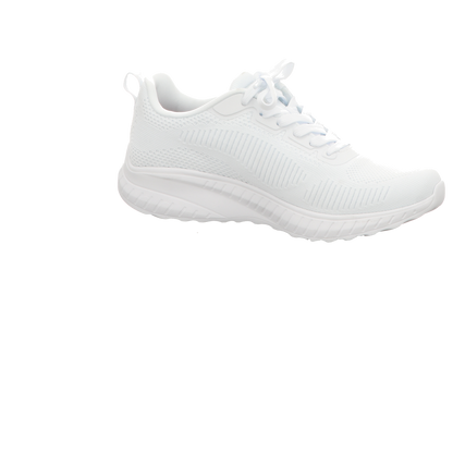 Skechers Damen Schnürschuh Bobs in weiss