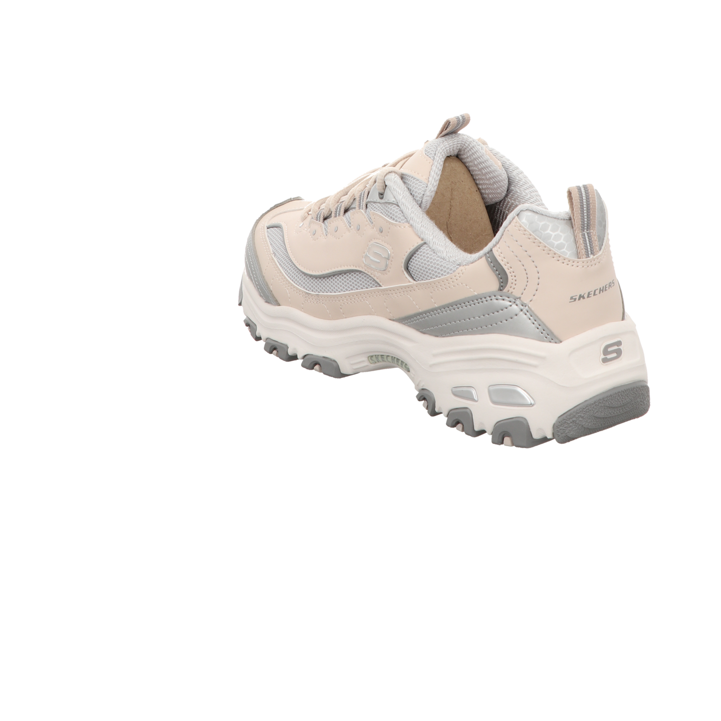 Skechers Damen Schnürschuh D'lites Chromatic in beige